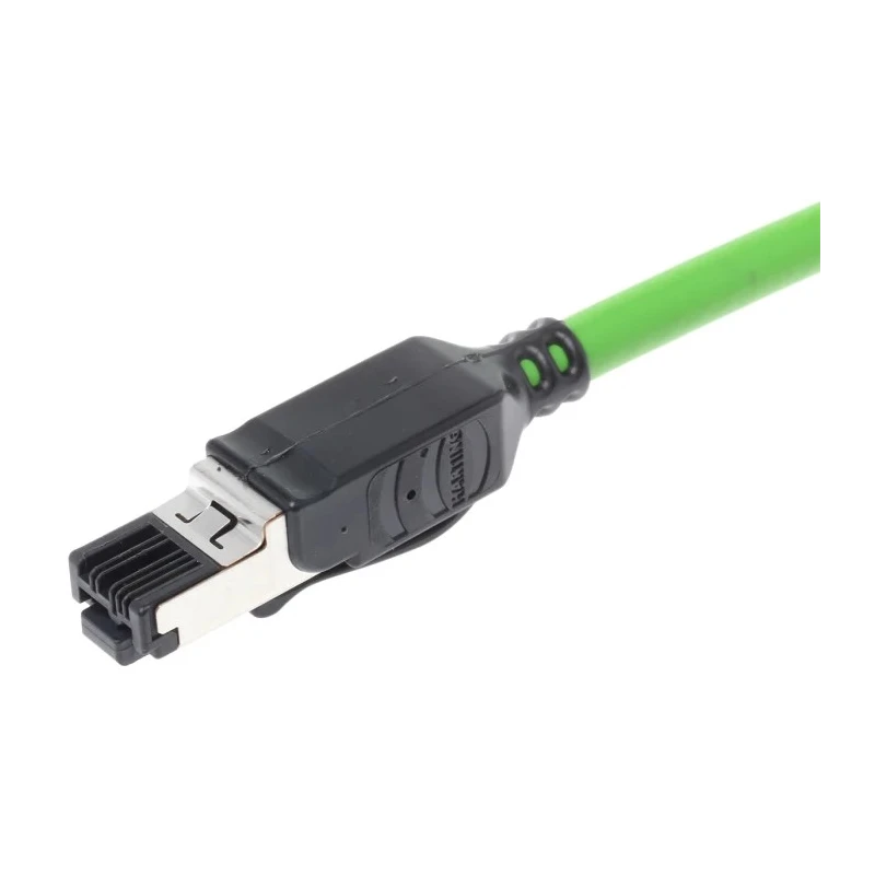 HARTING Cat5 Ethernet Cable 3 m Green U/FTP PVC Jacket RJ45 Male to RJ45 Male 09457711125