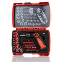 RS PRO 46-Piece 1/4 in Standard Socket Set Square Drive Chrome Alloy Steel 623-6441