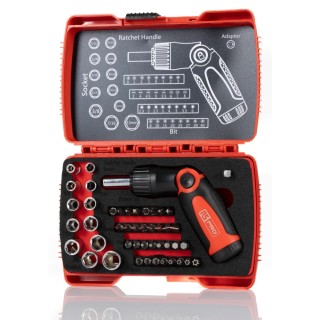 RS PRO 46-Piece 1/4 in Standard Socket Set Square Drive Chrome Alloy Steel 623-6441