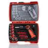 RS PRO 46-Piece 1/4 in Standard Socket Set Square Drive Chrome Alloy Steel 623-6441