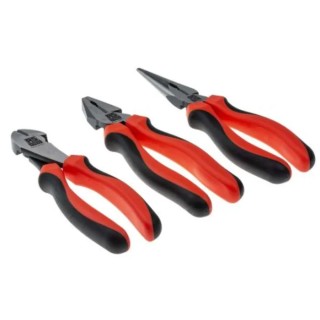 RS PRO 3-Piece Leverage Pliers Plier Set Combination Cutters Long Nose 623-6407