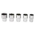 RS PRO 39-Piece 1/4 in Standard Socket Set, Chrome Vanadium Steel, Heat-Treated, Square Drive 623-6390