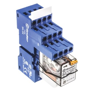 Finder Electromechanical Interface Relay 230V AC Coil, 4PDT, 7A Switching Current, Silver Alloy Contacts 58.34.8.230.0060SMA