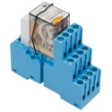 Finder 58 Series Interface Relay DIN Rail Mount 110V AC Coil 4PDT 12.5mA Coil Current 7A Switching 58.34.8.110.0060SMA