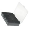 Raaco 6 Cell Black Polypropylene Compartment Box 40 mm x 179 mm x 151 mm 132428