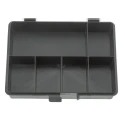 Raaco 6 Cell Black Polypropylene Compartment Box 40 mm x 179 mm x 151 mm 132428