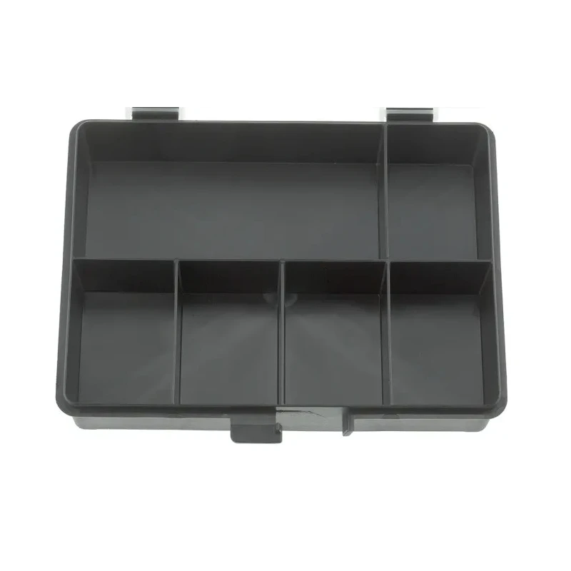 Raaco 6 Cell Black Polypropylene Compartment Box 40 mm x 179 mm x 151 mm 132428