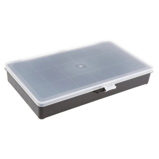 Raaco 18 Cell Black Polypropylene Compartment Box, 41 mm x 271 mm x 173 mm 132459