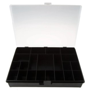 Raaco 21 Cell Black Polypropylene Compartment Box 55 mm x 332 mm x 254 mm 132473