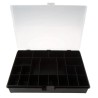 Raaco 21 Cell Black Polypropylene Compartment Box 55 mm x 332 mm x 254 mm 132473