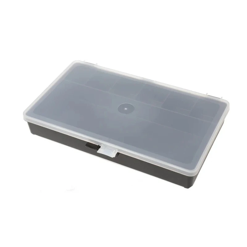 Raaco 7 Cell Black Polypropylene Compartment Box 41 mm x 271 mm x 173 mm 132480