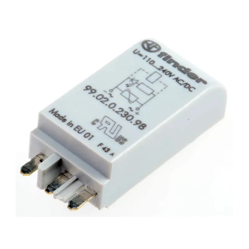 Finder Pluggable Function Module LED Varistor for Electrical Circuit Protection 99.02.0.230.98