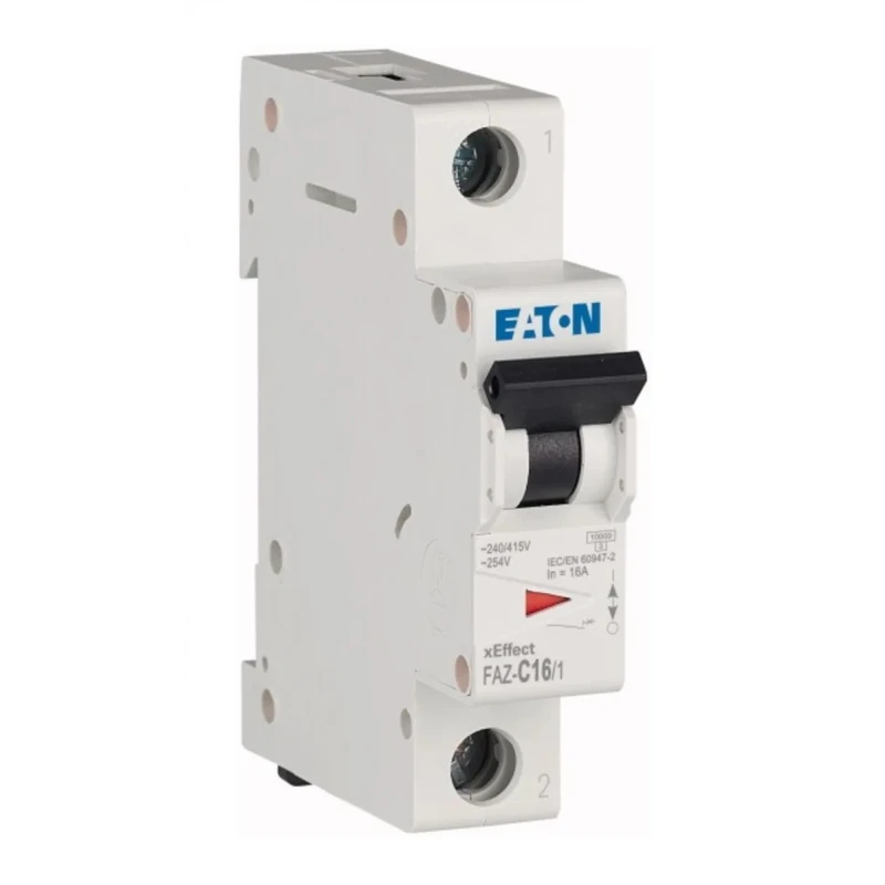 RS PRO xEffect Miniature Circuit Breaker 1-Pole 16A Type C 230V AC 48V DC 10kA Breaking Capacity 278561 FAZ-C16/1