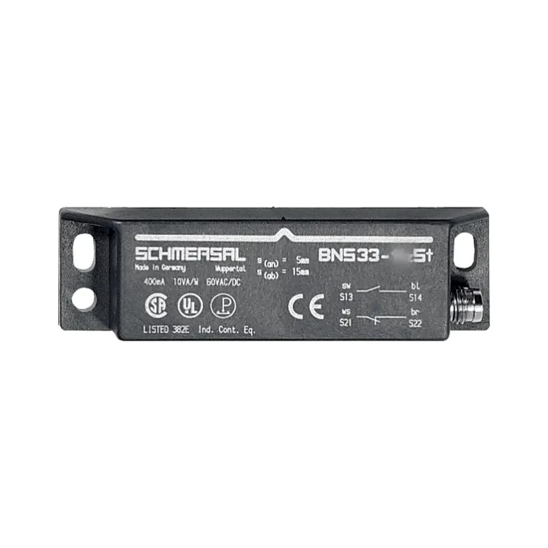 Schmersal BNS33 Series Magnetic Safety Switch Plastic Housing NO NC M8 