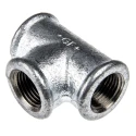 Georg Fischer Black Malleable Iron Fitting Tee Female G 2 in to Female BSPP 2 in to Female BSPP 2 in 770130109