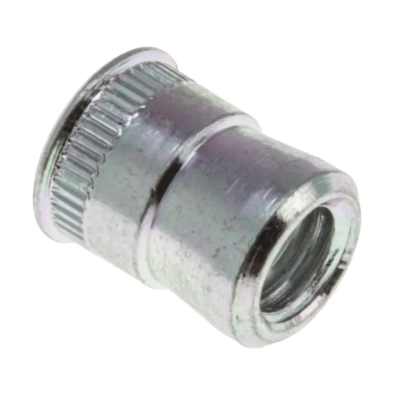 POP Passivated Zinc Plated Stainless Steel Threaded Insert M5, Flange Diameter 7.77 mm, Fixing Hole Diameter 7 mm 623-5612
