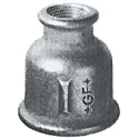 Georg Fischer Galvanised Malleable Iron Fitting Reducer Female BSPP 1/2 in to Female BSPP 1/4 in 770240218