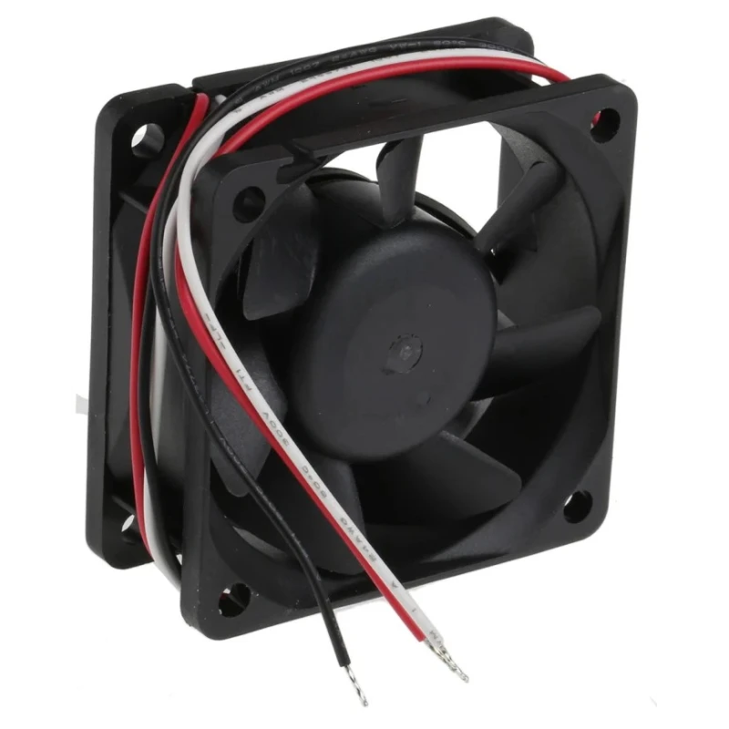 RS PRO 12V DC Axial Fan, 60 x 60 x 25 mm, 40.8 m³/h Airflow, 2.8 W Power, 230 mA Max Current, Ball Bearing, Square 624-6599