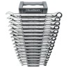 GearWrench 16-Piece Ratchet Spanner Set 8 to 24 mm Nickel Chrome Plated 85099