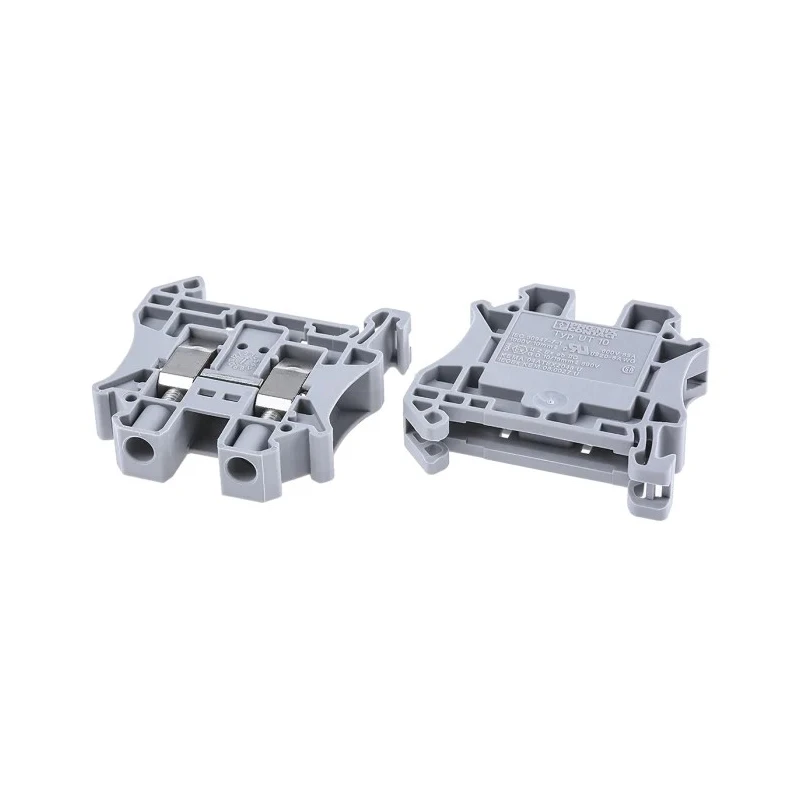 Phoenix Contact Feed Through Terminal Block UT 10 Series Grey, 0.5mm² to 16 mm², 1-Level, Screw Termination, 1kV 3044160