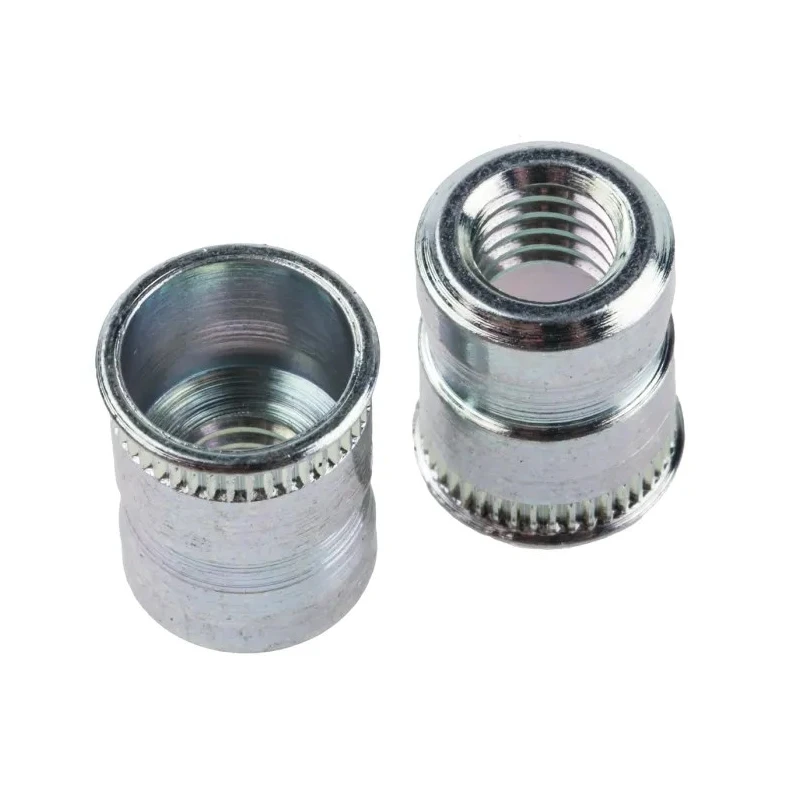 POP Passivated Zinc Plated Stainless Steel Threaded Insert, Size M6, Flange Diameter 10.16 mm, Depth 13.08 mm 623-5634