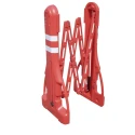 RS PRO White, Red Folding Safety Barrier Polypropylene 2.4m Length 1m Height Model 625-0942