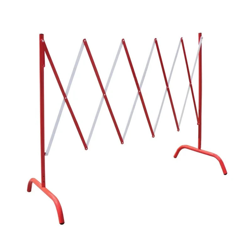 RS PRO Red and White Steel Folding Safety Barrier 1.08m Height 2.3m Width 625-0970