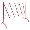 RS PRO Red and White Steel Folding Safety Barrier 1.08m Height 2.3m Width 625-0970