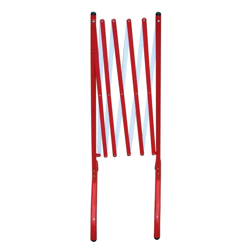 RS PRO Red and White Steel Folding Safety Barrier 1.08m Height 2.3m Width 625-0970