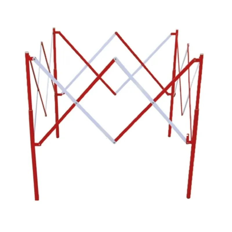 RS PRO Steel Folding Safety Barrier White and Red 1.08 m Height 1.3 m Width 625-0958