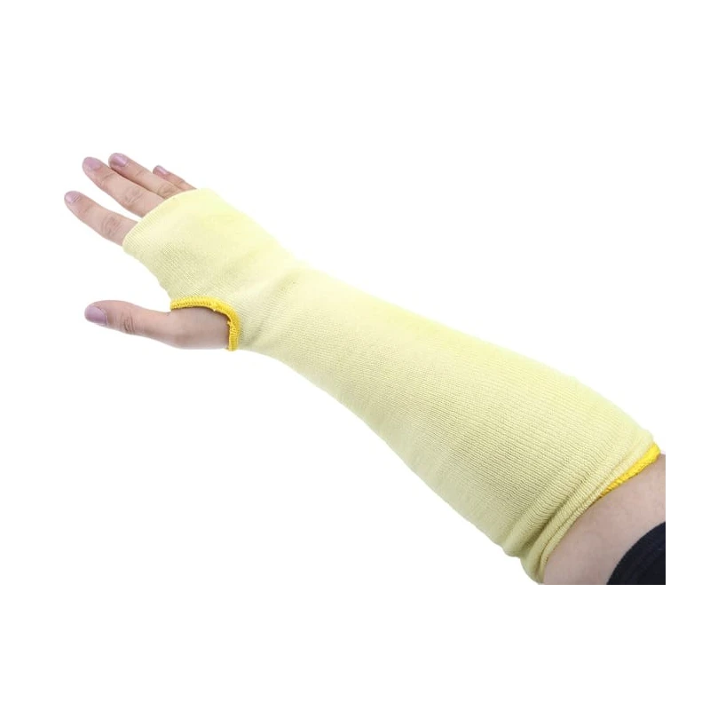 Polyco Healthline Kevlar Yellow Reusable Cut Resistant Arm Protector, Knitted Cuff, One Size 7550