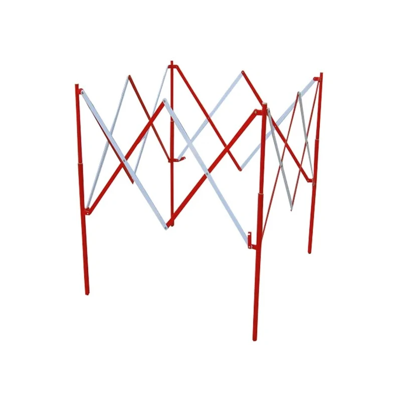 RS PRO Steel Folding Safety Barrier White and Red 1.08 m Height 1.3 m Width 625-0958