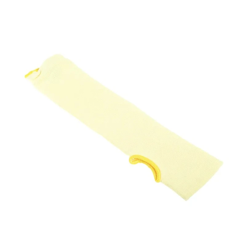 Polyco Healthline Kevlar Yellow Reusable Cut Resistant Arm Protector, Knitted Cuff, One Size 7550
