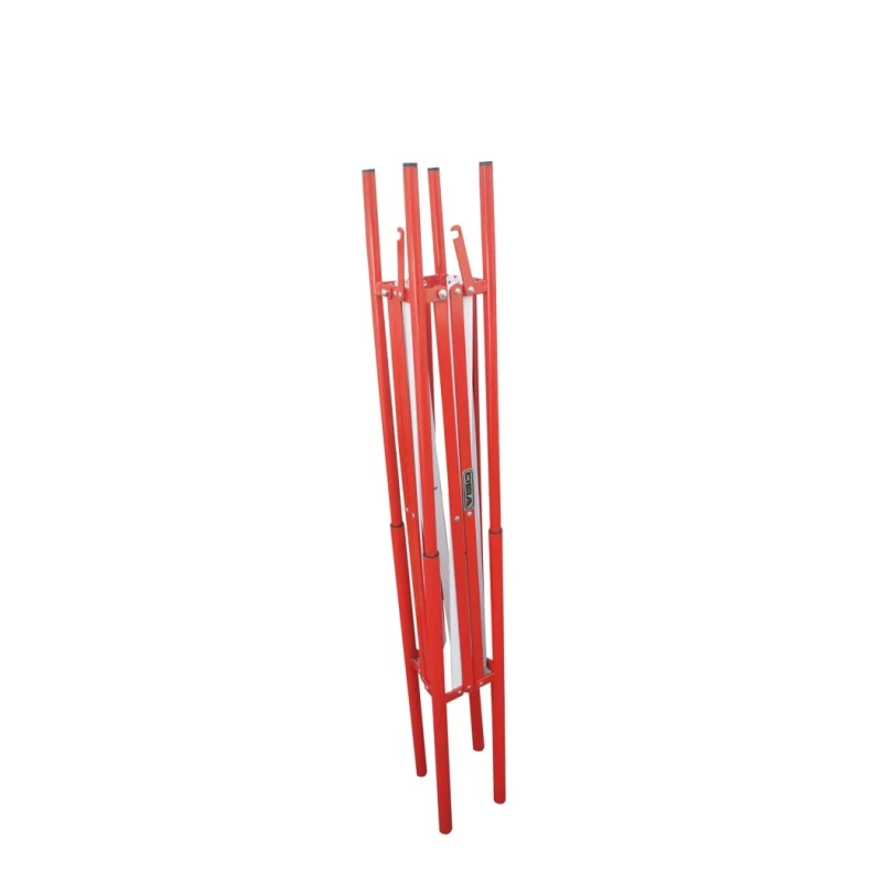 RS PRO Steel Folding Safety Barrier White and Red 1.08 m Height 1.3 m Width 625-0958