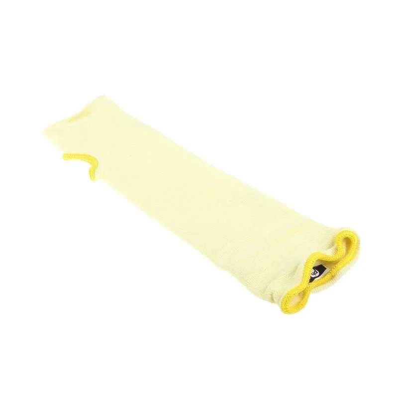 Polyco Healthline Kevlar Yellow Reusable Cut Resistant Arm Protector, Knitted Cuff, One Size 7550