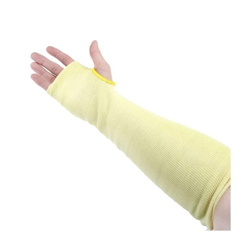 Polyco Healthline Kevlar Yellow Reusable Cut Resistant Arm Protector, Knitted Cuff, One Size 7550