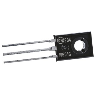 Littelfuse Sensitive Gate Silicon Controlled Rectifier SCR, 600 V, 4 A, Surge Current 20 A, Gate Current 200 μA C106D1G