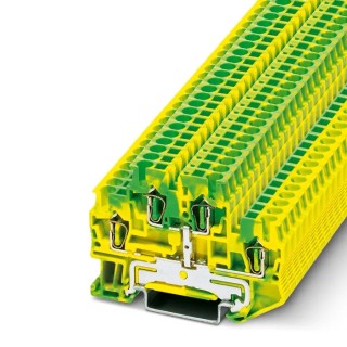 Phoenix Contact Double Level Terminal Block STTB 2.5-PE Series, 2-Level, Spring Cage Termination, 6kV, Cable CSA 3036026