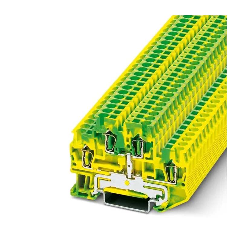 Phoenix Contact Double Level Terminal Block STTB 2.5-PE Series, 2-Level, Spring Cage Termination, 6kV, Cable CSA 3036026