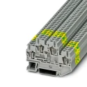 Phoenix Contact Double Level Terminal Block STTB 2.5-PE Series, 2-Level, Spring Cage Termination, 6kV, Cable CSA 3036026
