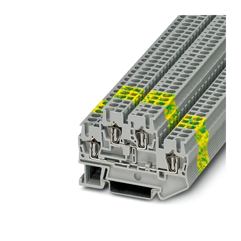 Phoenix Contact Double Level Terminal Block STTB 2.5-PE Series, 2-Level, Spring Cage Termination, 6kV, Cable CSA 3036026
