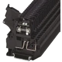 Phoenix Contact Clipline Series Fused DIN Rail Terminal Black 24V 6.3A 1-Level 2-Position Spring Cage 3036547