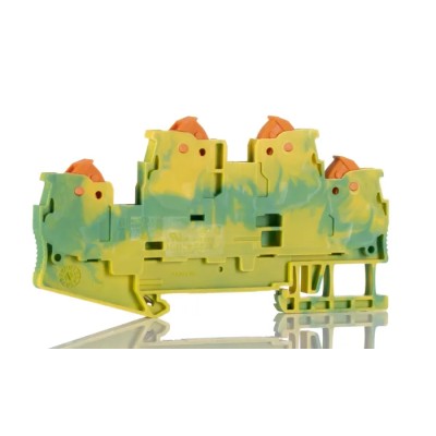 Phoenix Contact QTTCB 1.5-PE Series Earth Terminal Block Yellow Green 0.25-1.5 mm² 2-Level Quick Connect 3205132