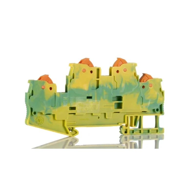 Phoenix Contact QTTCB 1.5-PE Series Earth Terminal Block Yellow Green 0.25-1.5 mm² 2-Level Quick Connect 3205132