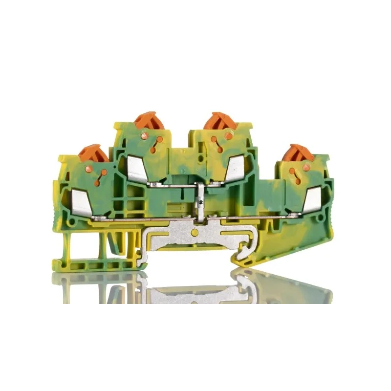 Phoenix Contact QTTCB 1.5-PE Series Earth Terminal Block Yellow Green 0.25-1.5 mm² 2-Level Quick Connect 3205132