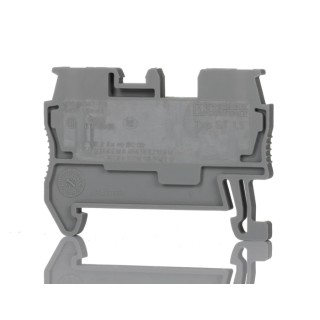 Phoenix Contact Feed Through Terminal Block Grey 0.08mm² to 1.5mm² 17.5A 500V Spring Cage Termination ST1.5 Series 3031076