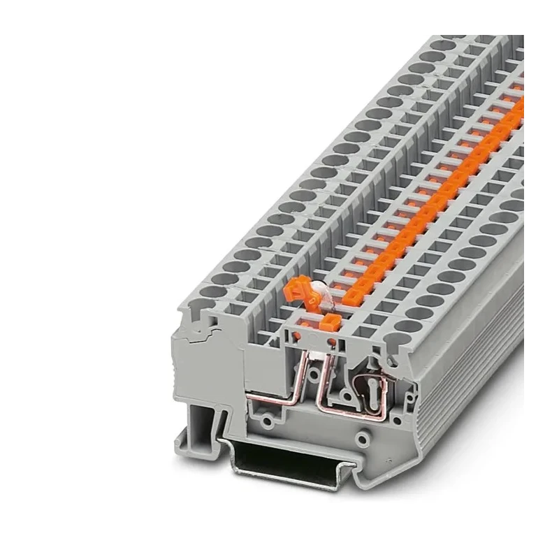 Phoenix Contact ST 4-MT Series Knife Disconnect Terminal Block Grey, 0.08mm² to 6 mm², 1-Level, Spring Cage, 20A 3038875