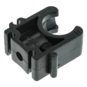 Georg Fischer Galvanised Polypropylene Black Saddle Clamp Pipe Diameter 9.52mm Fixing Hole Diameter 6mm 167061085