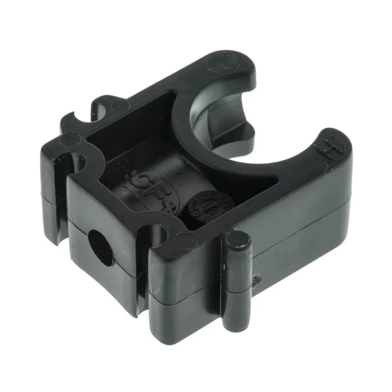 Georg Fischer Galvanised Polypropylene Black Saddle Clamp Pipe Diameter 9.52mm Fixing Hole Diameter 6mm 167061085