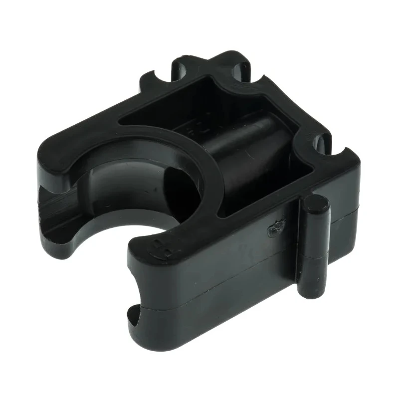 Georg Fischer Galvanised Polypropylene Black Saddle Clamp Pipe Diameter 9.52mm Fixing Hole Diameter 6mm 167061085